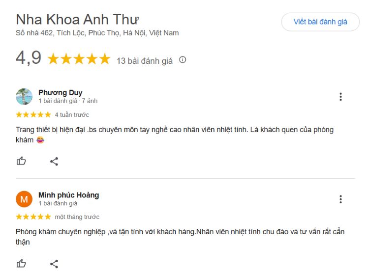 Top 5 nha khoa ở Phúc Thọ có quy trình điều trị chuyên nghiệp Đánh giá về nha khoa