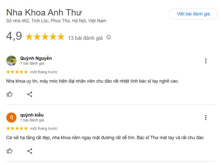 Top 5 nha khoa ở Phúc Thọ có quy trình điều trị chuyên nghiệp Đánh giá về nha khoa