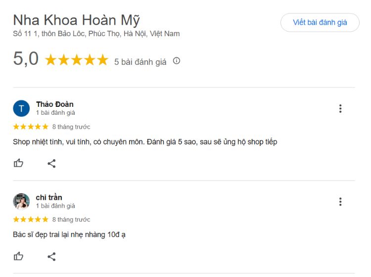 Top 5 nha khoa ở Phúc Thọ có quy trình điều trị chuyên nghiệp Đánh giá về nha khoa