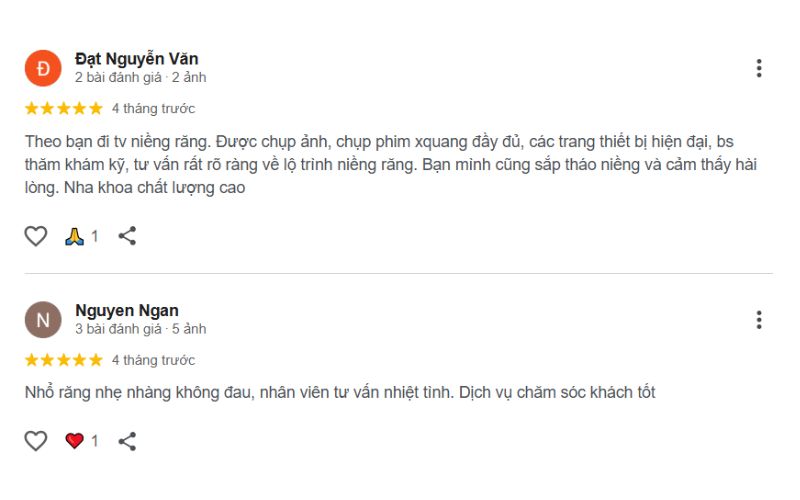 Review nha khoa tại phường Bến Thành uy tín không thể bỏ qua đánh giá của khách hàng