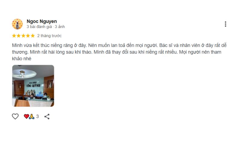 Review nha khoa tại phường Bến Thành uy tín không thể bỏ qua đánh giá của khách hàng
