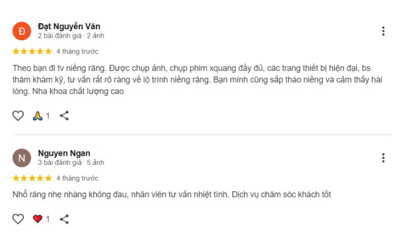 Top 3 nha khoa tại phường Tân Định Quận 1 uy tín, nên lựa chọn đánh giá của khách hàng