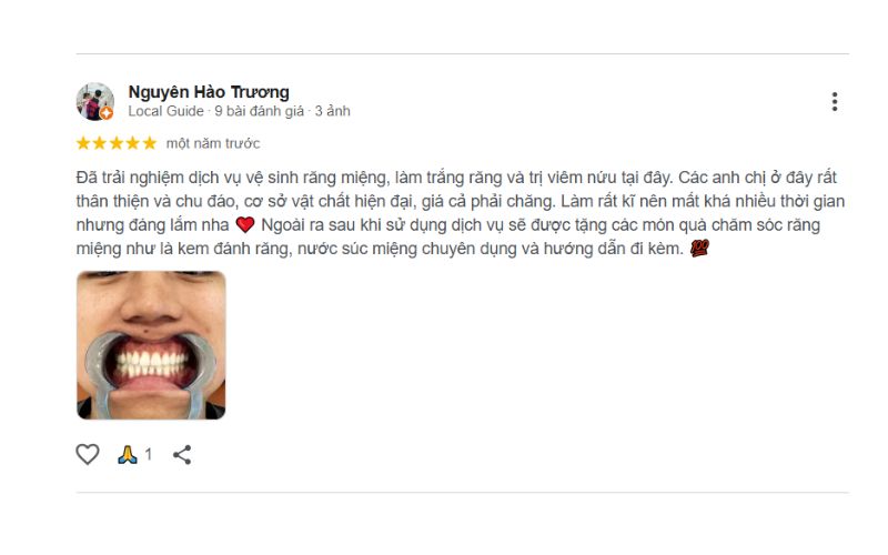 Top 3 nha khoa tại phường Tân Định Quận 1 uy tín, nên lựa chọn đánh giá của khách hàng