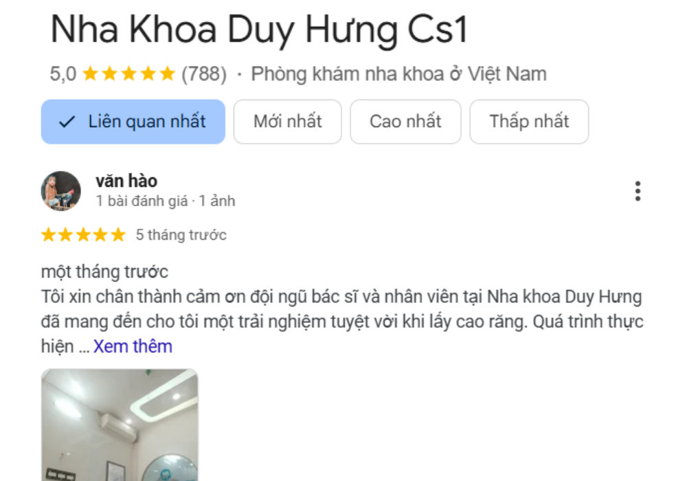 Top 8 phòng khám nha khoa Thanh Oai có chi phí hợp lý đánh giá của khách hàng
