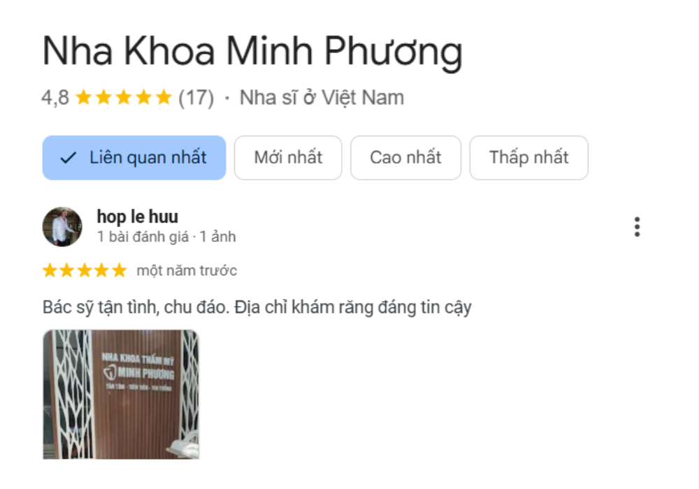 Top 8 phòng khám nha khoa Thanh Oai có chi phí hợp lý đánh giá của khách hàng