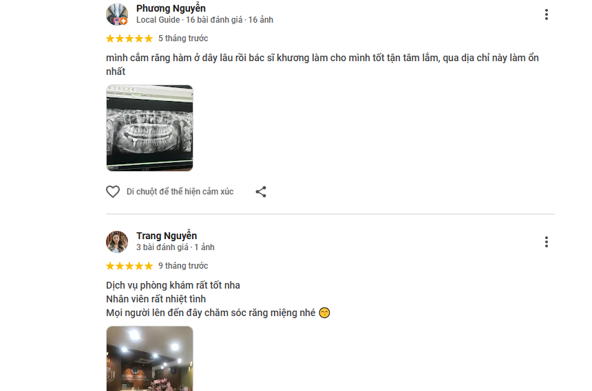 Đánh giá từ khách hàng về chất lượng của đơn vị