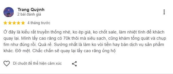 Gợi ý các nha khoa ở Tiên Lãng được đánh giá cao Đánh giá về Tam Lâm