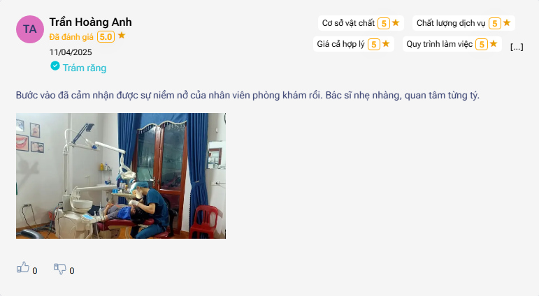 Nha khoa Nguyễn Hồng – Địa chỉ chăm sóc răng miệng uy tín tại Vĩnh Phúc Nhận xét về Nguyễn Hồng