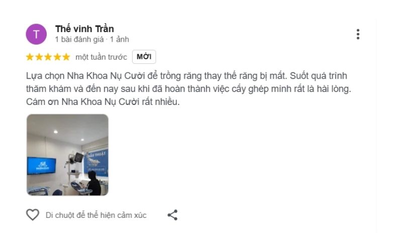 Top 3 nha khoa ở Hải An được khách hàng đánh giá cao Đánh giá về Nụ Cười