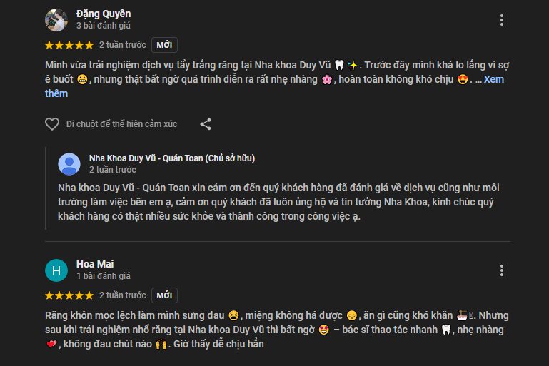 Nhận xét về Duy Vũ
