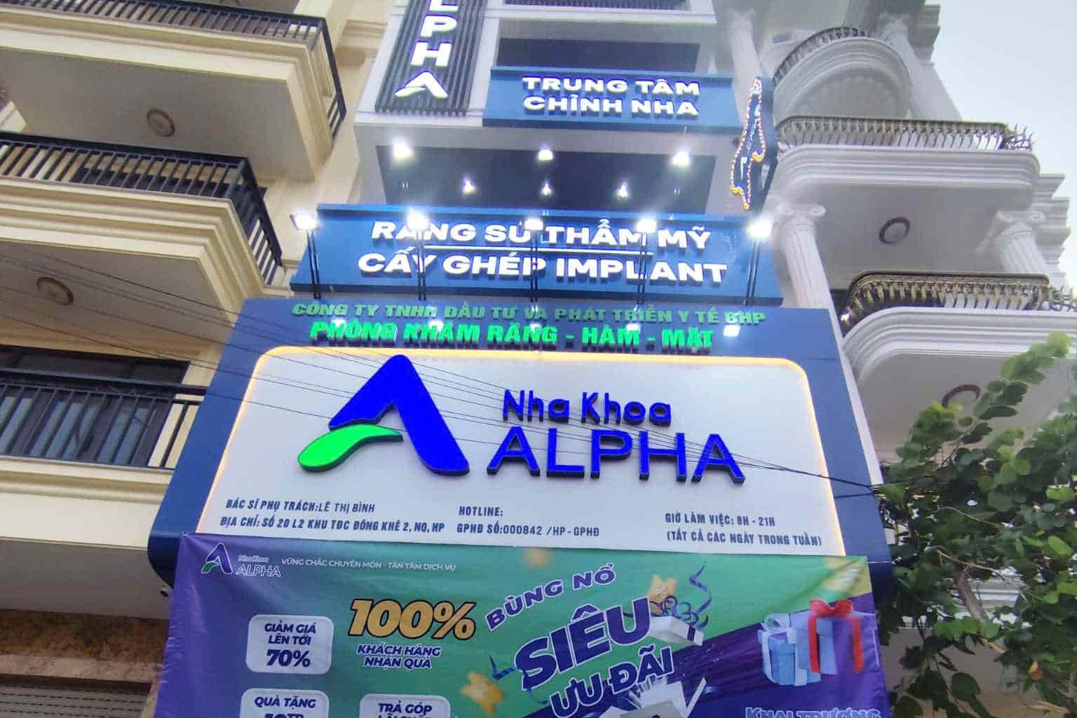 Nha khoa Alpha đảm bảo kết quả tối đa và dài lâu với nhiều cam kết