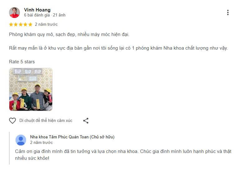Đánh giá về Tâm Phúc