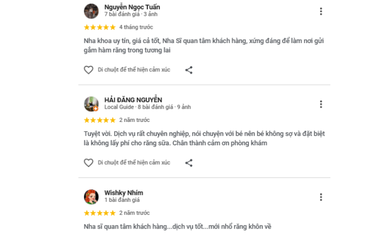 Top 7 nha khoa Đồng Nai uy tín, chất lượng và công nghệ hiện đại Đánh giá của khách hàng