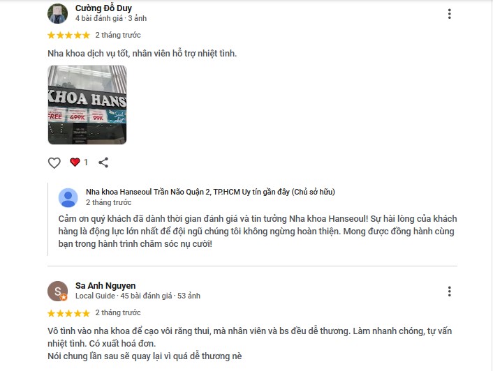 phản hồi tích cực trên mạng xã hội