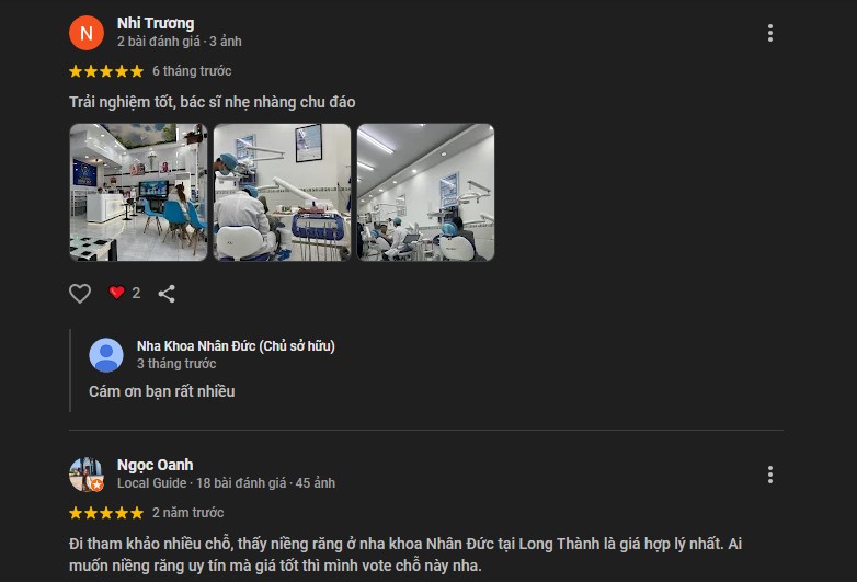 Nha khoa Nhân Đức Long Thành đặt khách hàng làm trọng tâm và cung cấp dịch vụ toàn diện