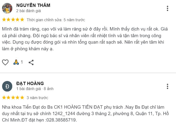 Đánh giá nha khoa