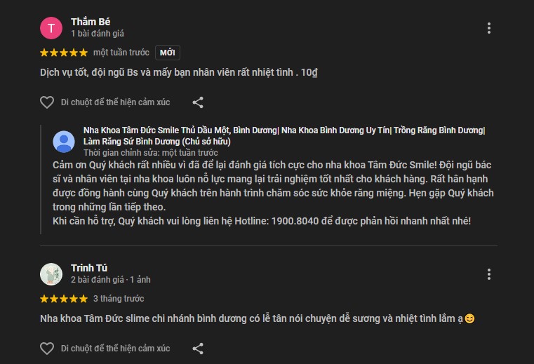 Đánh giá về Tâm Đức Smile