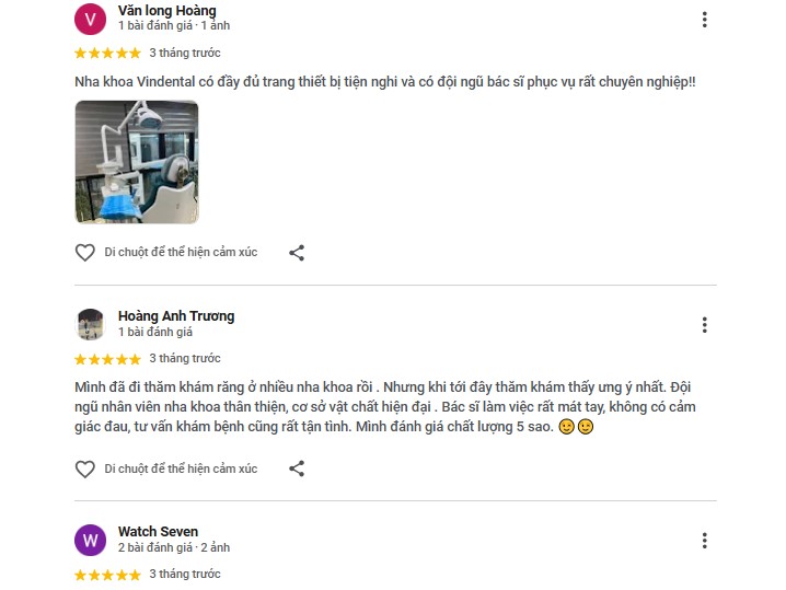 Nha khoa Vindental Luxury: Đẳng cấp thẩm mỹ nụ cười chuẩn quốc tế Khách hàng đánh giá nha khoa