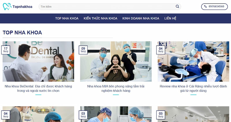 Giới thiệu Top Nha Khoa Top Nha Khoa là chuyên trang thông tin và review nha khoa chuyên sâu