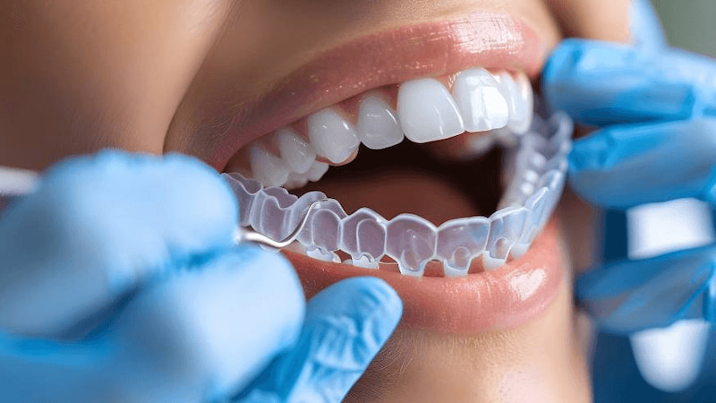 25 tuổi niềng răng được không? Trường hợp nào nên niềng? Invisalign sử dụng hệ thống khay trong suốt thiết kế riêng ôm sát răng