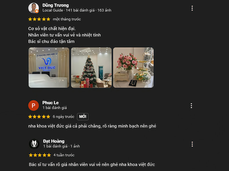 Gợi ý 5 nha khoa bọc răng sứ Gò Vấp không nên bỏ qua Đánh giá của khách hàng