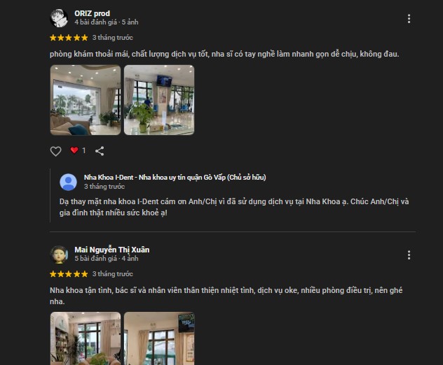 Gợi ý 5 nha khoa bọc răng sứ Gò Vấp không nên bỏ qua Đánh giá của khách hàng