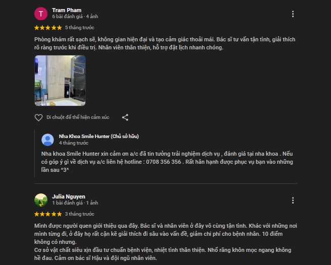 Gợi ý 5 nha khoa bọc răng sứ Gò Vấp không nên bỏ qua Đánh giá của khách hàng