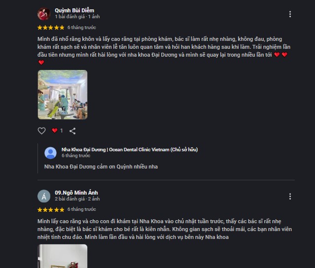 Review TOP nha khoa ở Hoàng Quốc Việt người dân tin chọn Đánh giá của khách hàng