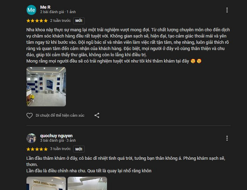 Top 8 nha khoa ở phường Thủ Đức uy tín, bác sĩ giỏi và dịch vụ tốt Đánh giá của khách hàng