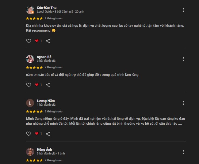 5 Địa chỉ niềng răng ở Ninh Bình uy tín, chất lượng nhất Đánh giá của khách hàng