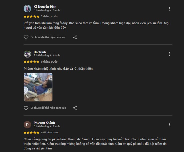 5 Địa chỉ niềng răng ở Ninh Bình uy tín, chất lượng nhất Đánh giá của khách hàng