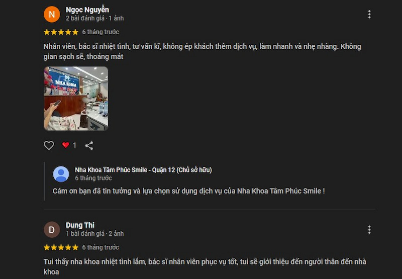 Tổng hợp địa chỉ nha khoa ở quận 12 uy tín không nên bỏ qua Đánh giá của khách hàng