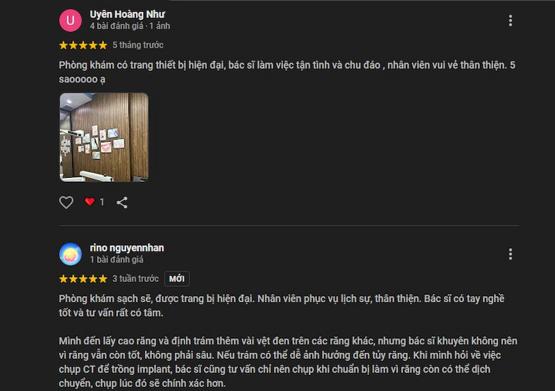 Review top 5 nha khoa ở quận 4 TP.HCM dịch vụ uy tín hiện nay Đánh giá của khách hàng