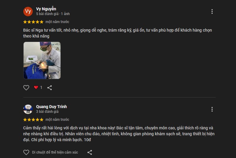 Điểm danh 5 nha khoa ở quận Bình Thạnh làm việc uy tín Đánh giá của khách hàng