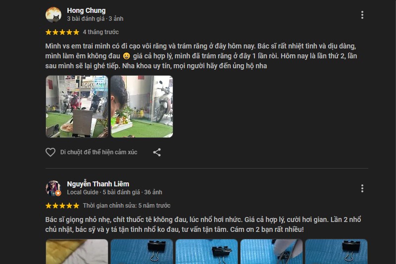 Điểm danh 5 nha khoa ở quận Bình Thạnh làm việc uy tín Đánh giá của khách hàng