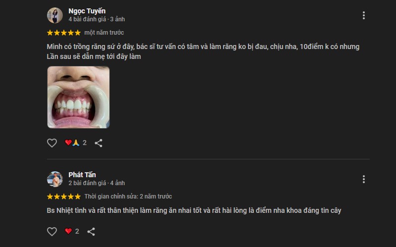 Điểm danh TOP 5 nha khoa Hóc Môn có nhiều phản hồi tích cực Đánh giá của khách hàng