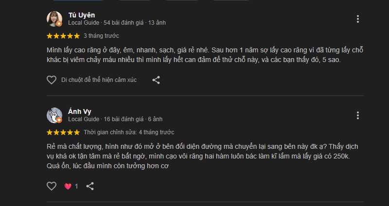 Điểm danh TOP 5 Nha khoa ở Nhà Bè uy tín, hiệu quả Đánh giá của khách hàng